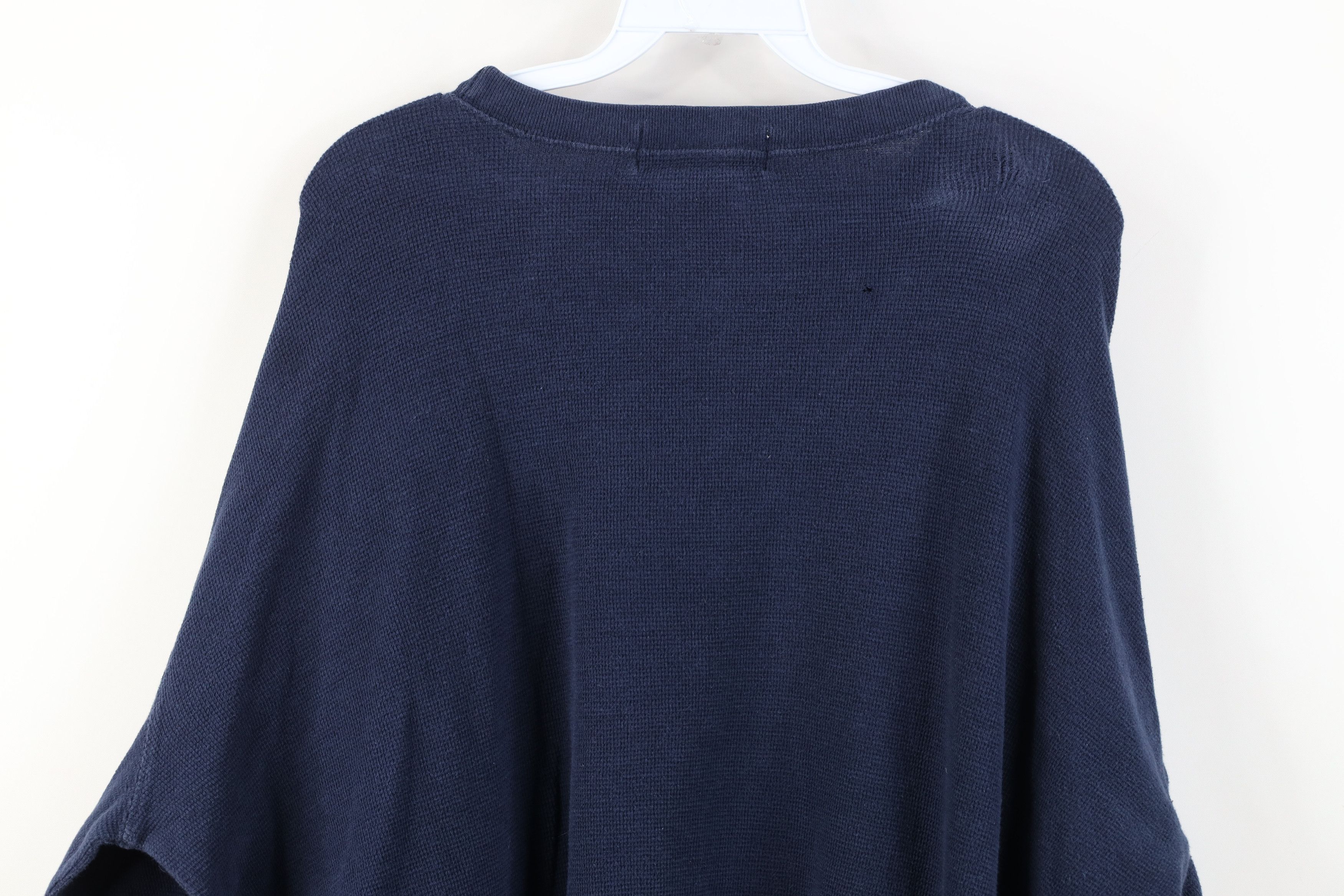 Vintage Vintage 90s Streetwear Waffle Knit Long Sleeve T-Shirt Size US XL / EU 56 / 4 - 12 Thumbnail