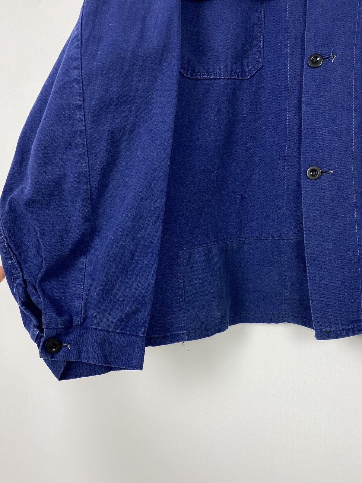 Vintage 80s Vintage Faded Check Pockets Work Jacket Size US L / EU 52-54 / 3 - 6 Thumbnail