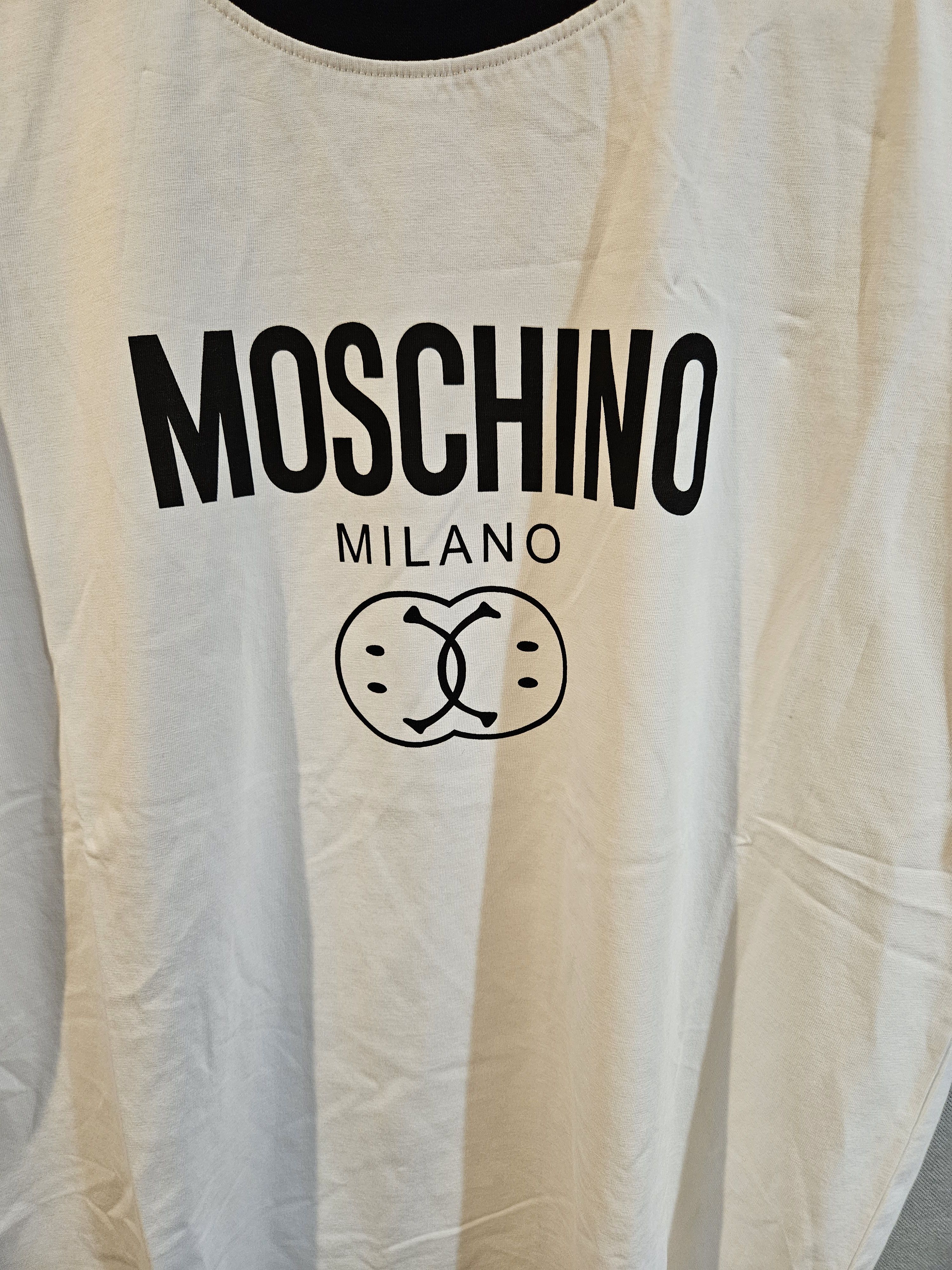 Moschino White Double Smiley T-Shirt Size US M / EU 48-50 / 2 - 5 Thumbnail