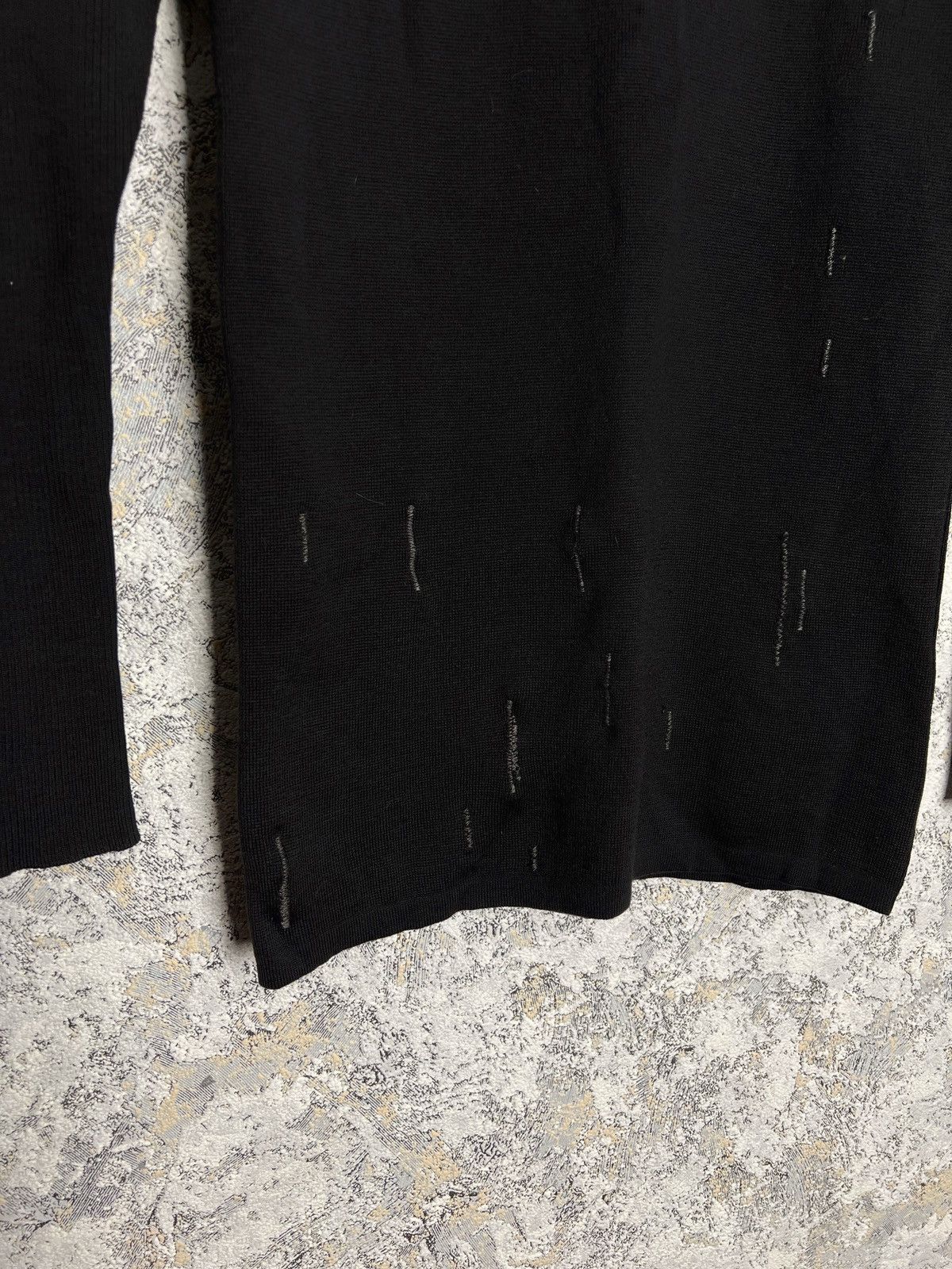 Alaia × Vintage ALAIA Azzedine RARE Vintage Wool Knitted Zip Long Sweater L Size L / US 10 / IT 46 - 5 Thumbnail