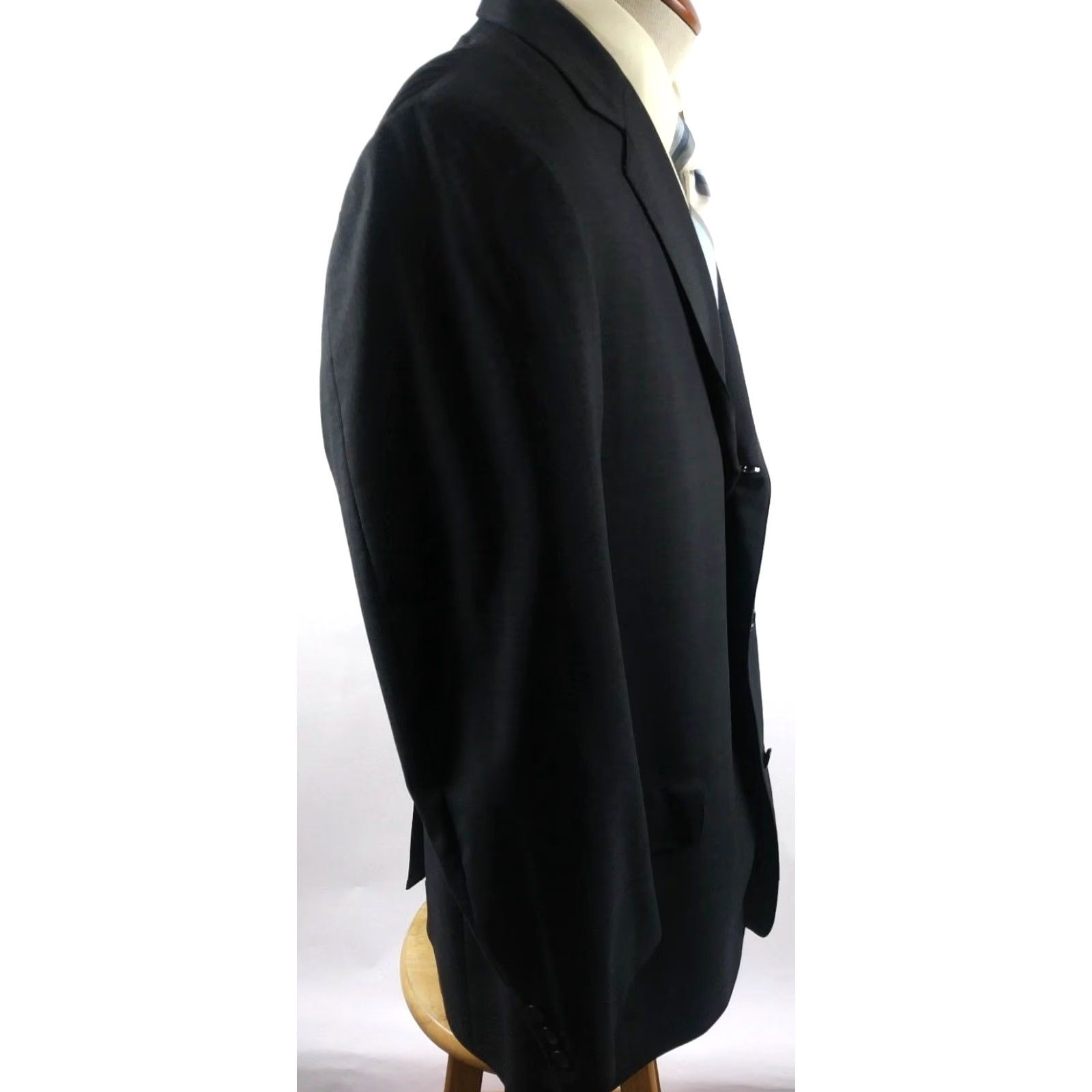 Brooks Brothers Brooks Brothers Blazer Mens 43 Long Gray Wool Three-Button Single-Breasted Jacket Coat Notch Lapel Long Sleeve 100% Wool Regular Department Men Size 46R - 4 Thumbnail