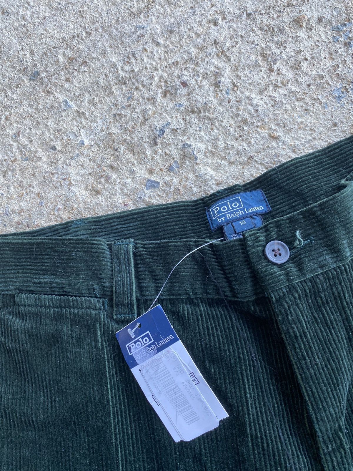Polo Ralph Lauren × Vintage Vintage Y2K Polo Ralph Lauren NWT Green Corduroy Pants Size US 28 / EU 44 - 5 Thumbnail