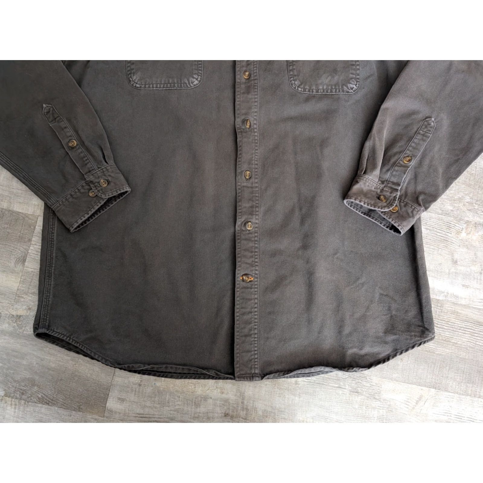 Carhartt VINTAGE Carhartt Button-Up Shirt Mens XL Tall Moss Green Canvas Workwear S09 MOS Size US XL / EU 56 / 4 - 6 Thumbnail