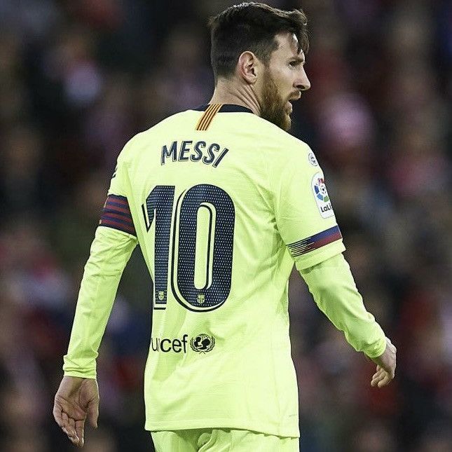 Nike 2018 2019 Barcelona Messi Nike Away Kit Soccer Jersey Shirt Size US S / EU 44-46 / 1 - 2 Thumbnail