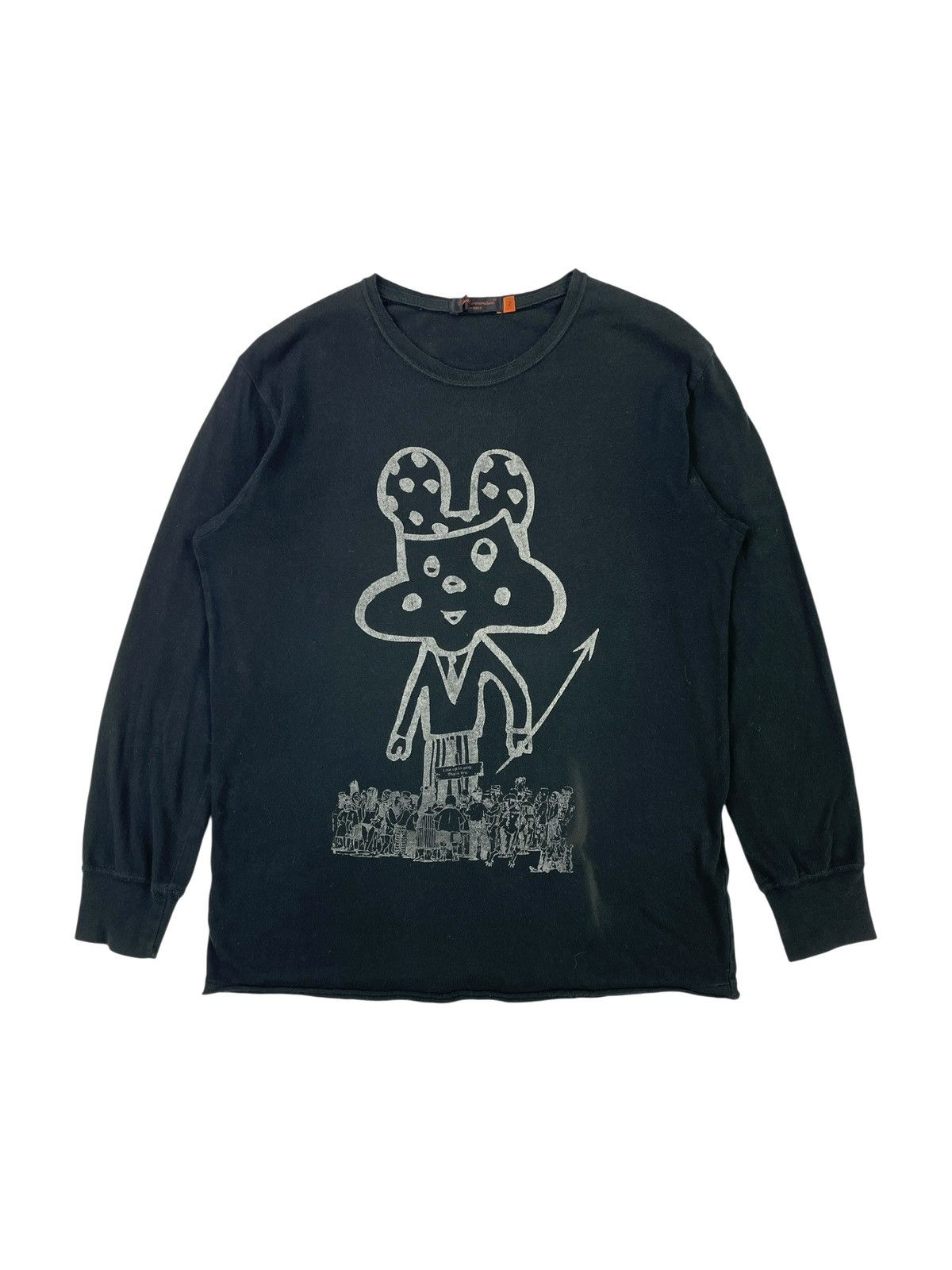 Distressed "Line up to Pray" Long Sleeve Shirt