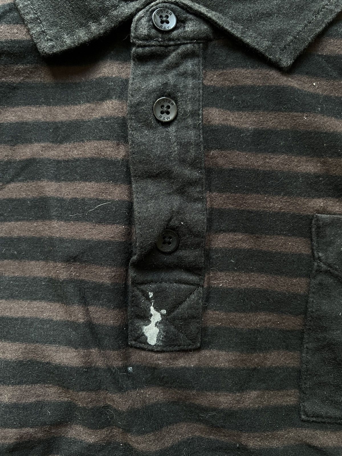 G-Star G-Star Raw Vintage Stripe Polo Shirt Size US XL / EU 56 / 4 - 6 Thumbnail