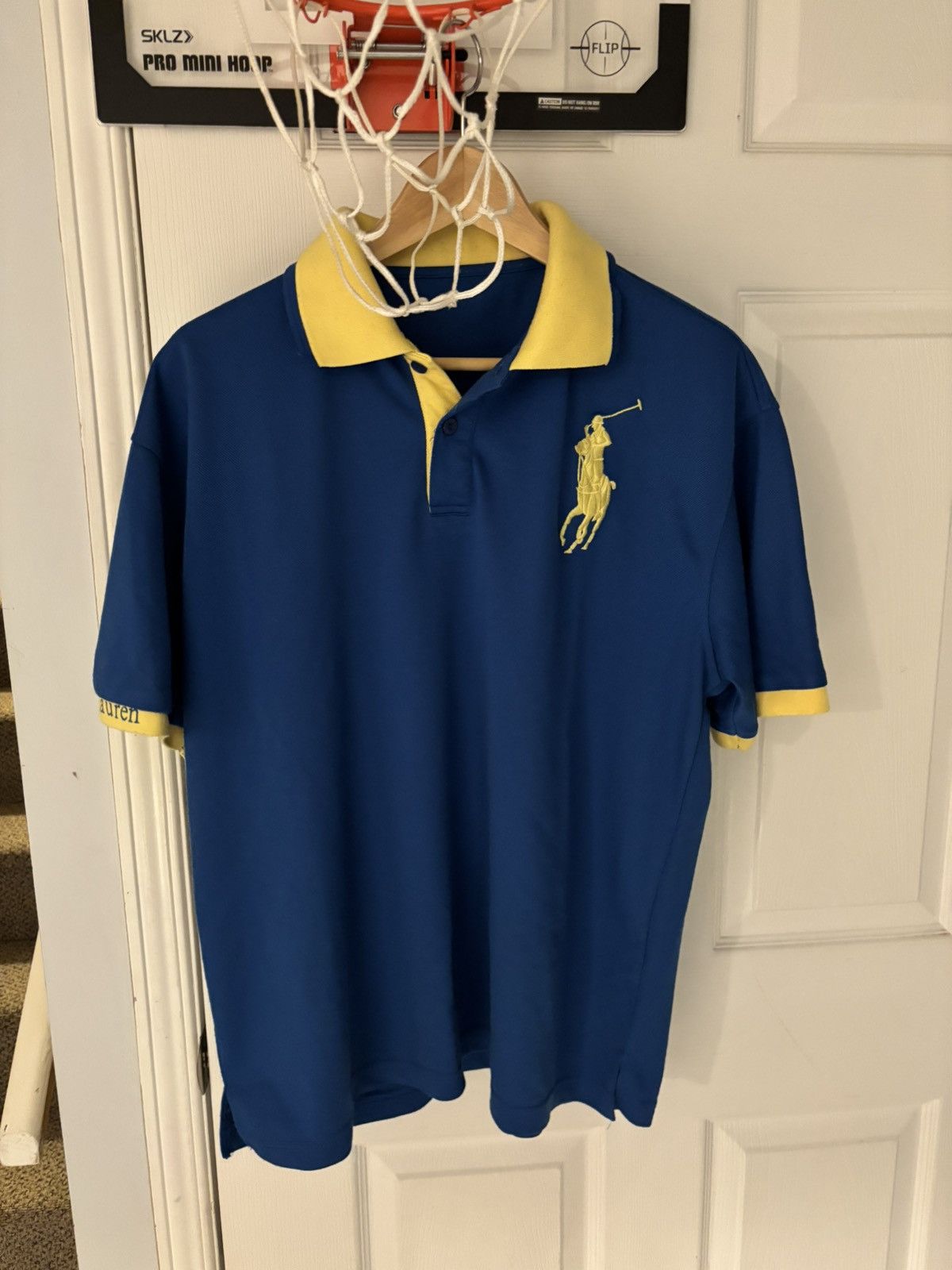 Polo Ralph Lauren Navy and yellow Polo Ralph Lauren double collar polo shirt Size US M / EU 48-50 / 2 - 1 Thumbnail