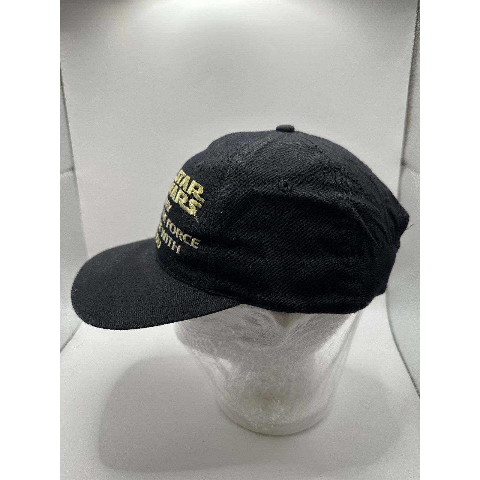 Star Wars Vintage 1996 Star Wars Yoda Snapback Hat Black Size ONE SIZE - 2 Thumbnail