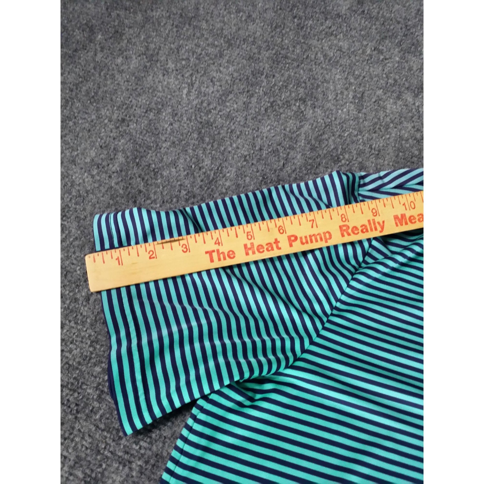 RLX Ralph Lauren RLX Ralph Lauren Polo Shirt Men Sz M Striped Blue Green Golf Size US M / EU 48-50 / 2 - 4 Thumbnail