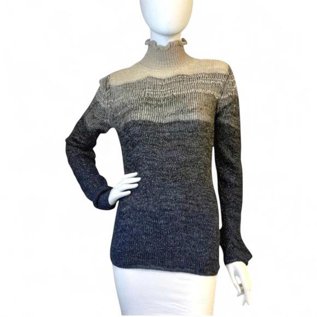 Chanel Chanel 2011 Alpaca Shimmering Metallic Ombré Turtleneck Size M / US 6-8 / IT 42-44 - 9 Thumbnail