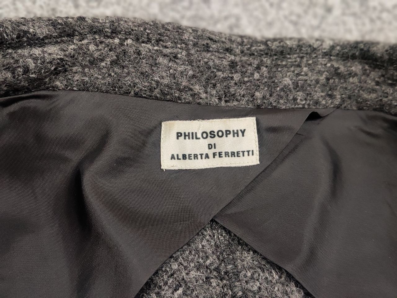 Alberta Ferretti Philosophy di Alberta Ferretti design Gray Wool Blazer Size M / US 6-8 / IT 42-44 - 17 Thumbnail