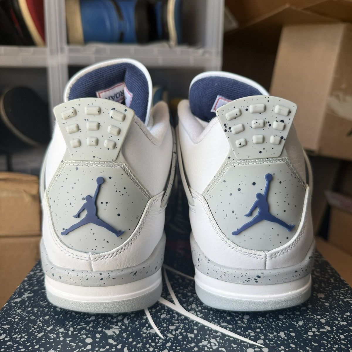 Nike Jordan 4 Retro Midnight Navy Size US 8.5 / EU 41-42 - 6 Thumbnail