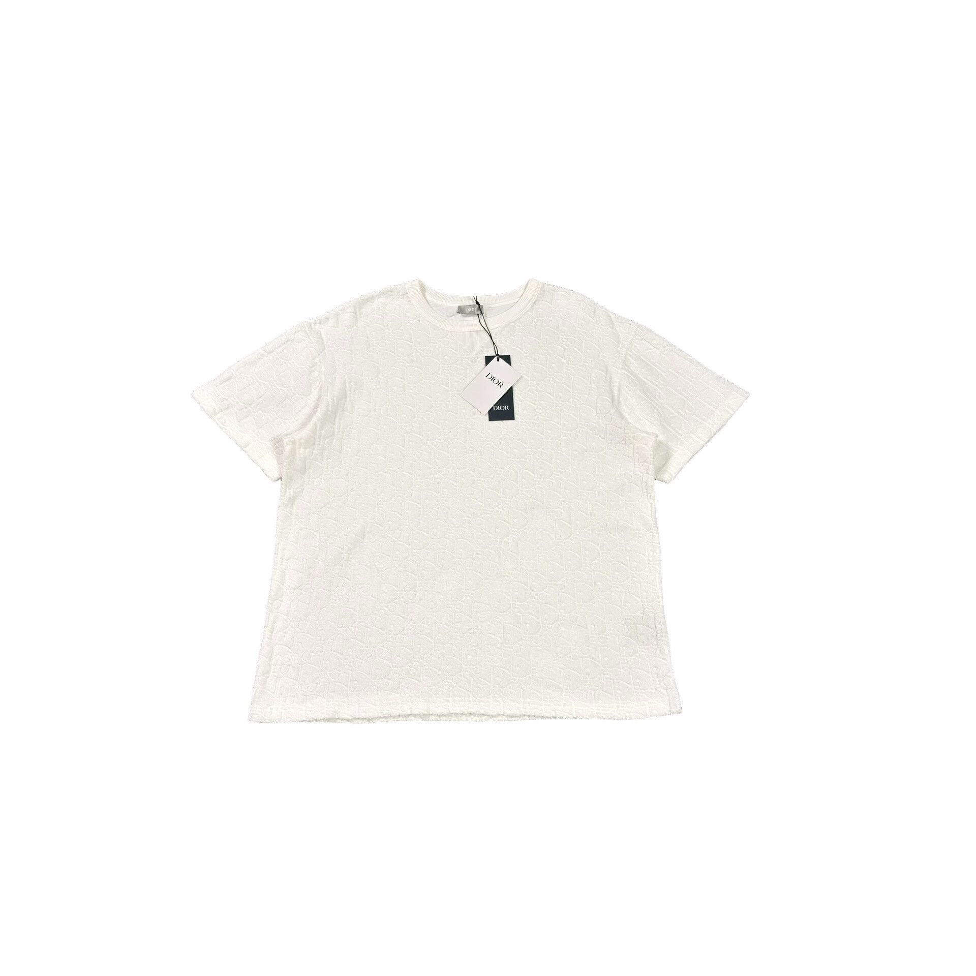 Dior Dior Oblique Terry Cotton T-Shirt Size L Size US L / EU 52-54 / 3 - 1 Thumbnail
