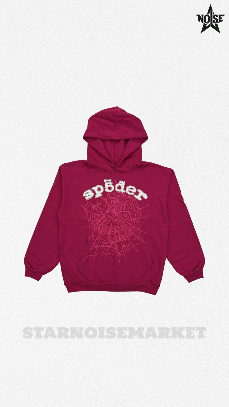 Sp5der Pink Legacy Hoodie Size L
