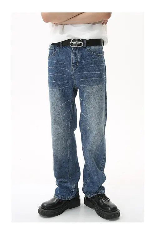 Other Vintage Washed Straight Loose Graffiti Jeans Size US 32 / EU 48 - 6 Thumbnail