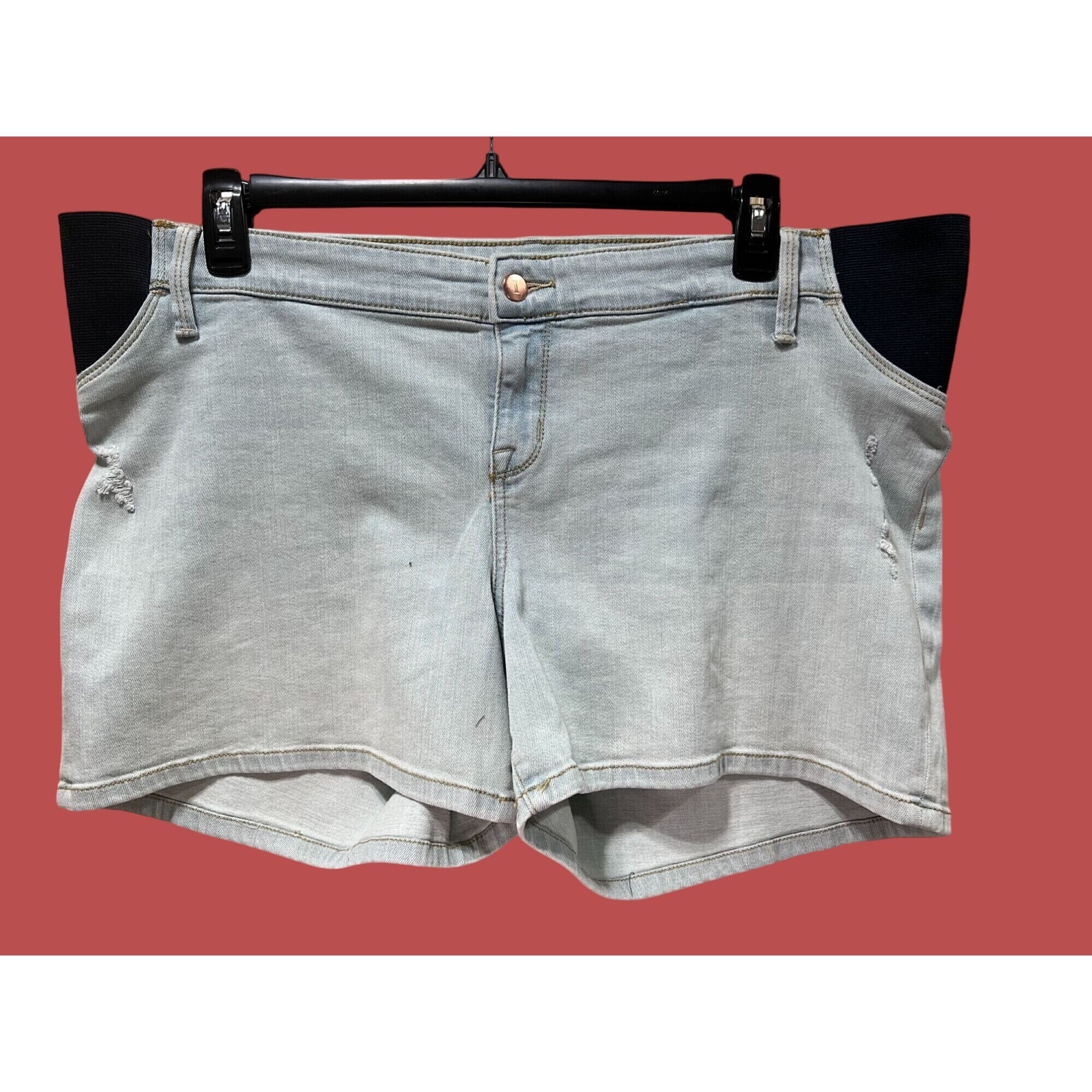 Other Isabel Maternity - Under Belly Maternity Jean Shorts - Light Size 38" / US 16 / IT 52 - 3 Thumbnail