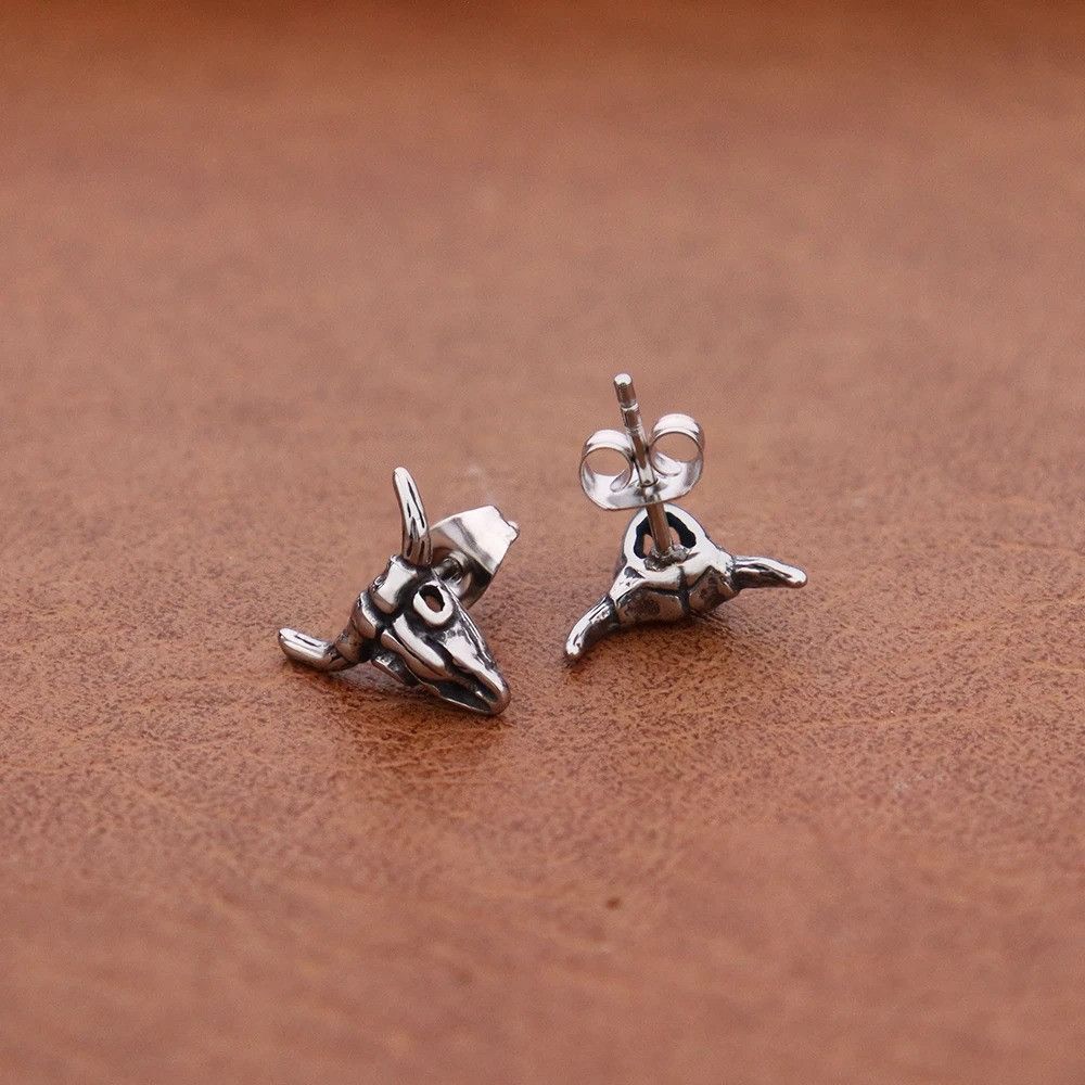 Jewelry Vintage Goat Head Earrings Size ONE SIZE - 2 Thumbnail