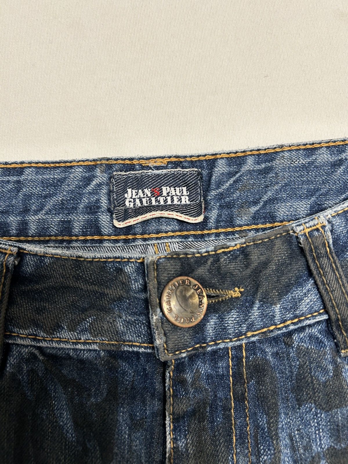 Jean Paul Gaultier 2000s Studded Distressed Denim Size US 31 - 5 Thumbnail