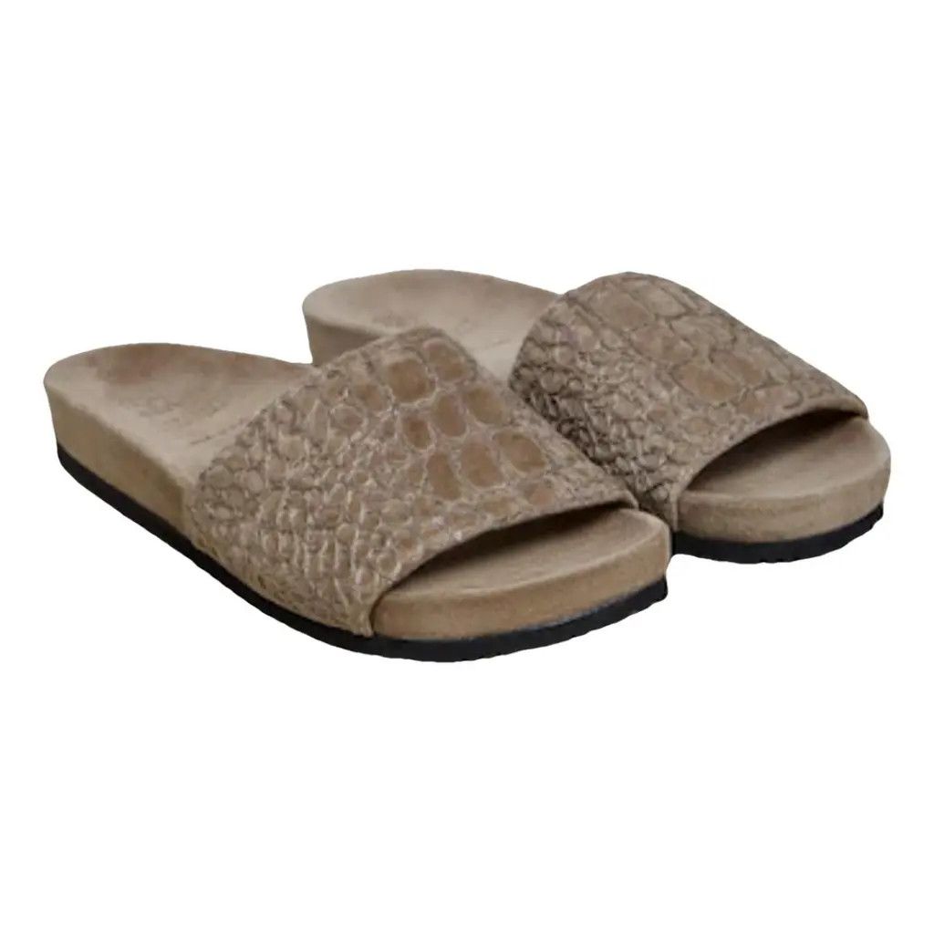 image of Brunello Cucinelli O1W1Db10524 Slippers In Light Brown, Women's