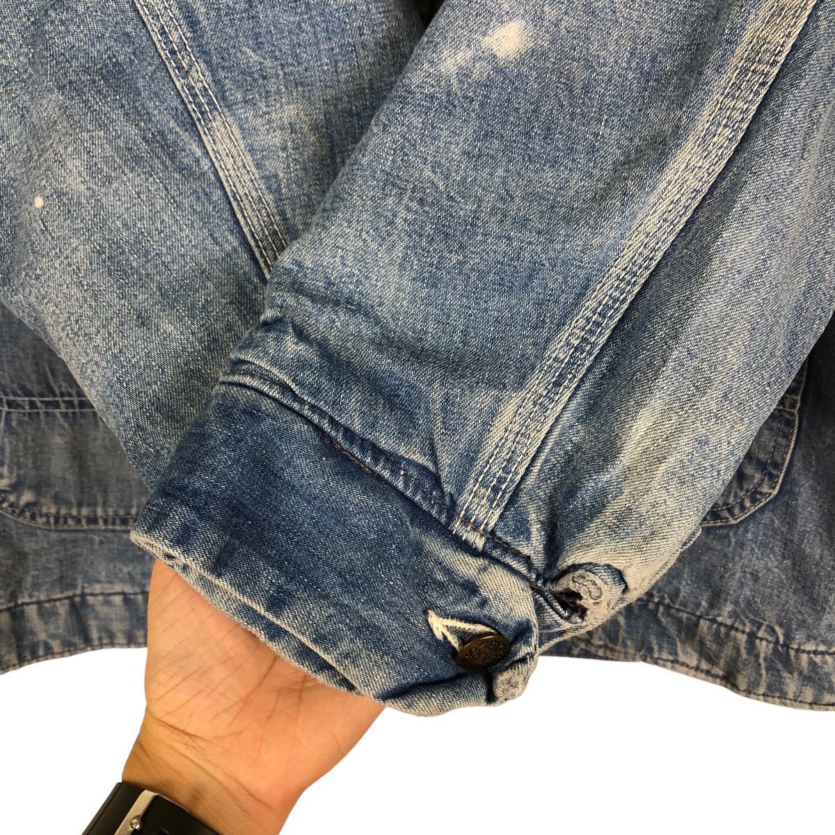 Sugar Cane 🔥80’s Vintage Chore Denim Jacket Sears Sugar Cane Blanket Size US M / EU 48-50 / 2 - 12 Thumbnail