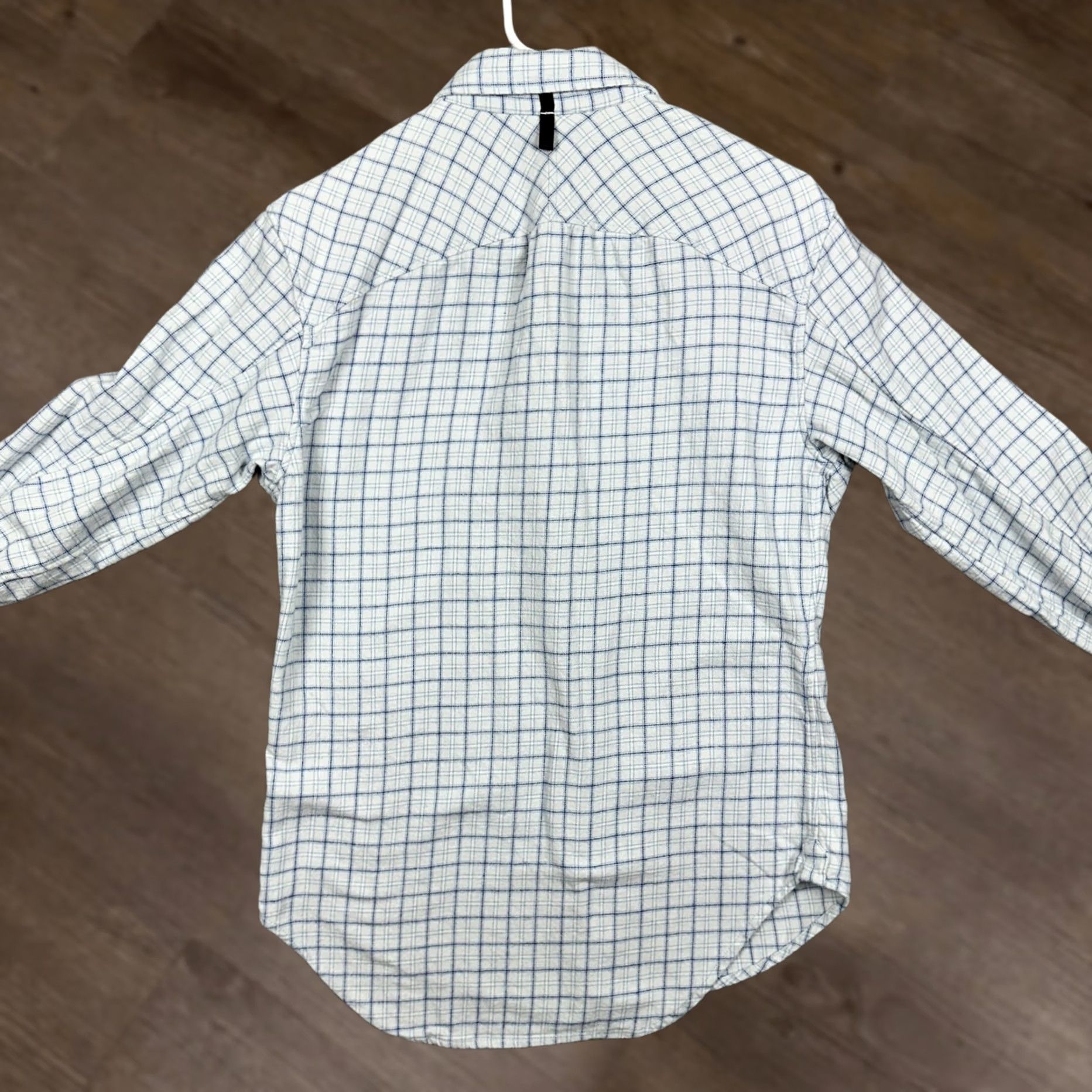 Rag & Bone Rag & bone Shirt Mens Small Blue White Flannel Button Up Grid Check Long Sleeve Size US S / EU 44-46 / 1 - 1 Thumbnail