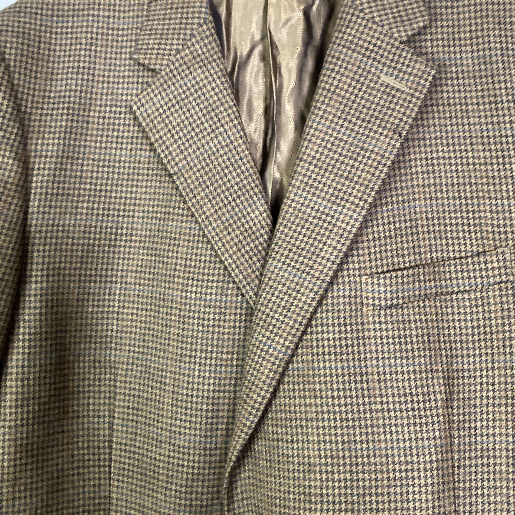 Joseph Joseph & Feiss Blazer Mens 50 Brown Lambswool Wool Sport Coat Jacket Size 50R - 7 Thumbnail