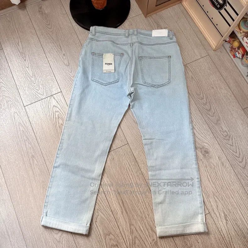Fendi Fendi Kaiser Lagerfeld Logo Jeans Size 27" / US 4 / IT 40 - 5 Thumbnail