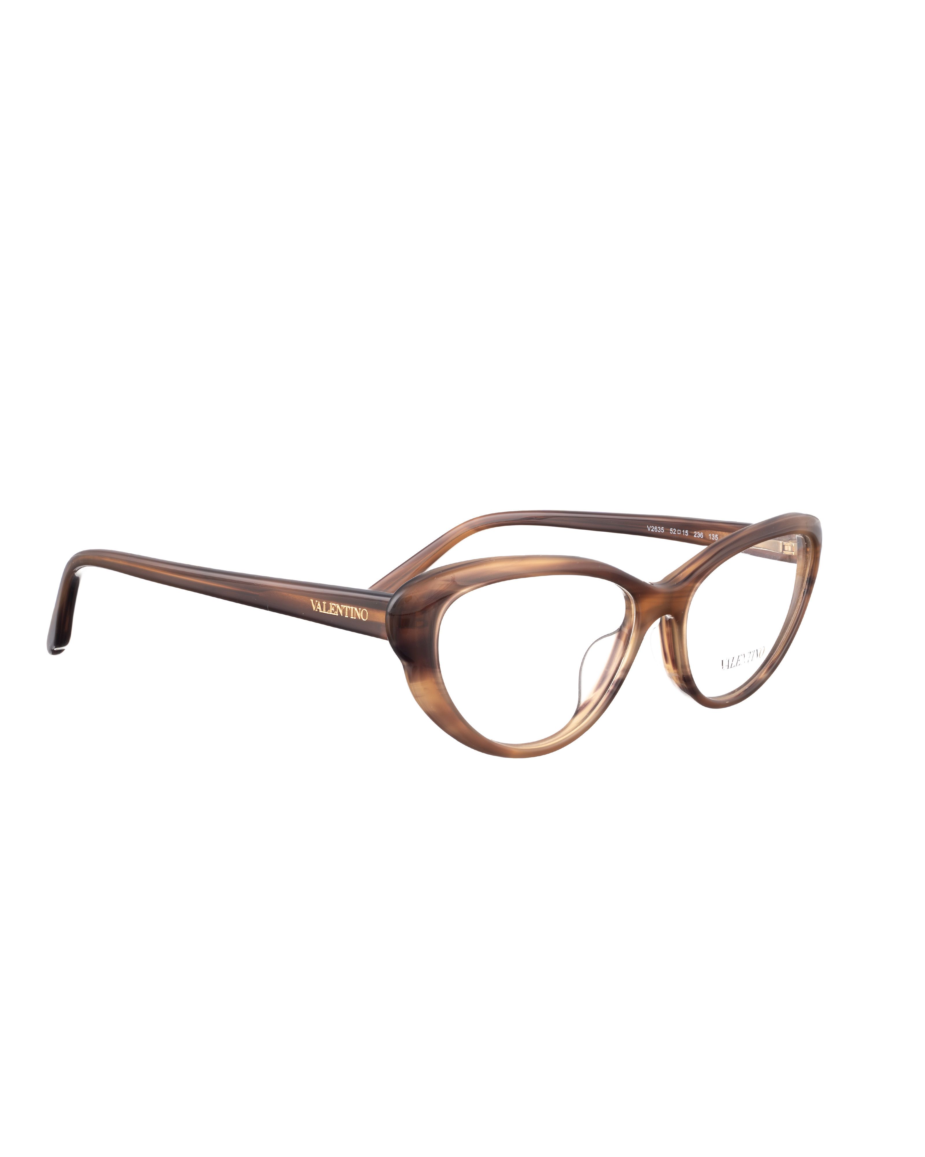Valentino Valentino 00s Brown Stone Cat Eye Glasses Size ONE SIZE - 1 Thumbnail