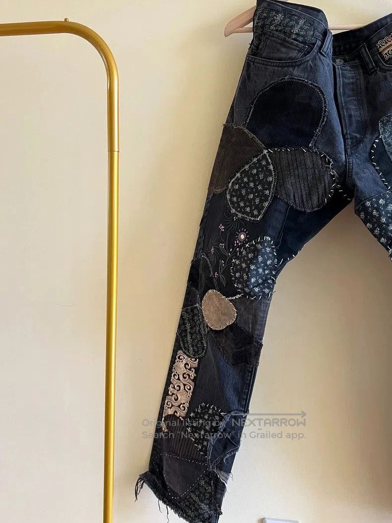 Kapital KAPITAL Patchwork Denim Jeans. Size US 34 / EU 50 - 3 Thumbnail