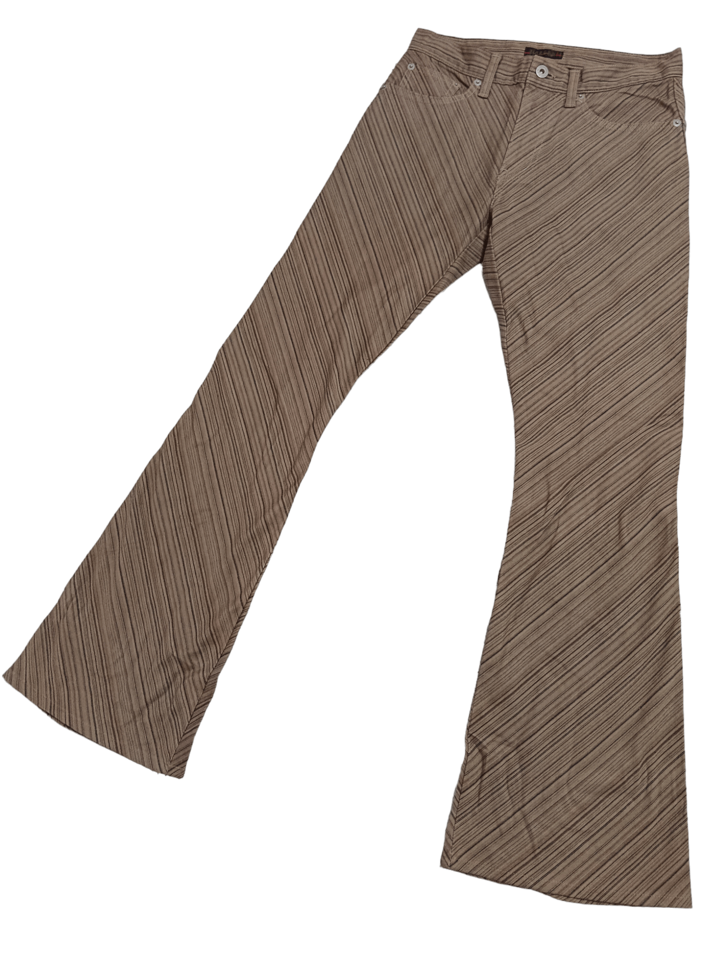 image of Morgan Homme Skinny Super Flared Pants in Light Brown, Men's (Size 28)