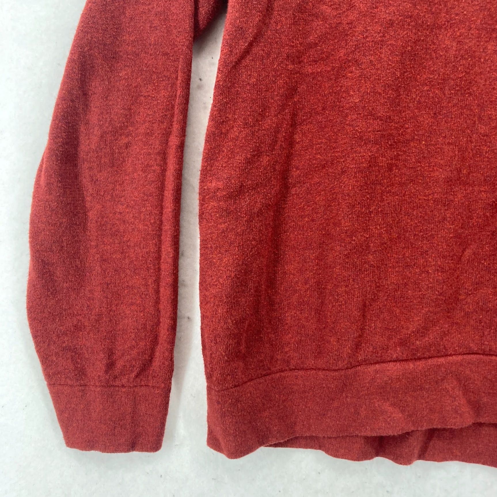Jos. A. Bank L.L. Bean Cashmere Blend Sweater Mens L Red Mock Neck Quarter Zip Long Sleeve Size US L / EU 52-54 / 3 - 4 Thumbnail