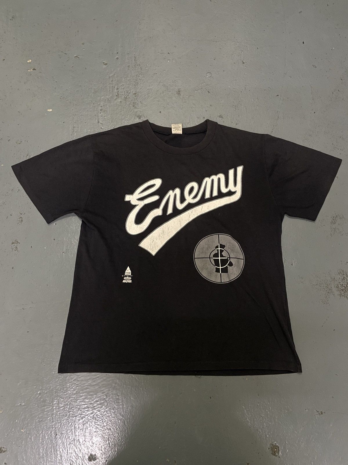 Public Enemy Vintage 1991 Public Enemy “The Enemy Strike Black” Promo Tee Size US XL / EU 56 / 4 - 1 Thumbnail