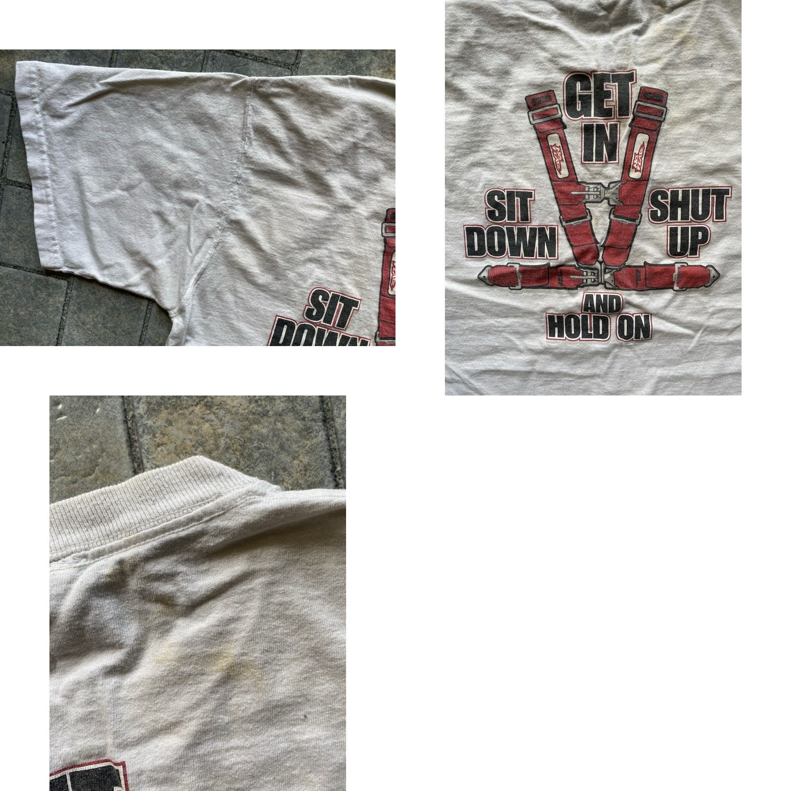 No Fear No Fear T-Shirt White M Men Get In Sit Down Shut Up And Hold On Y2K Size US M / EU 48-50 / 2 - 10 Thumbnail