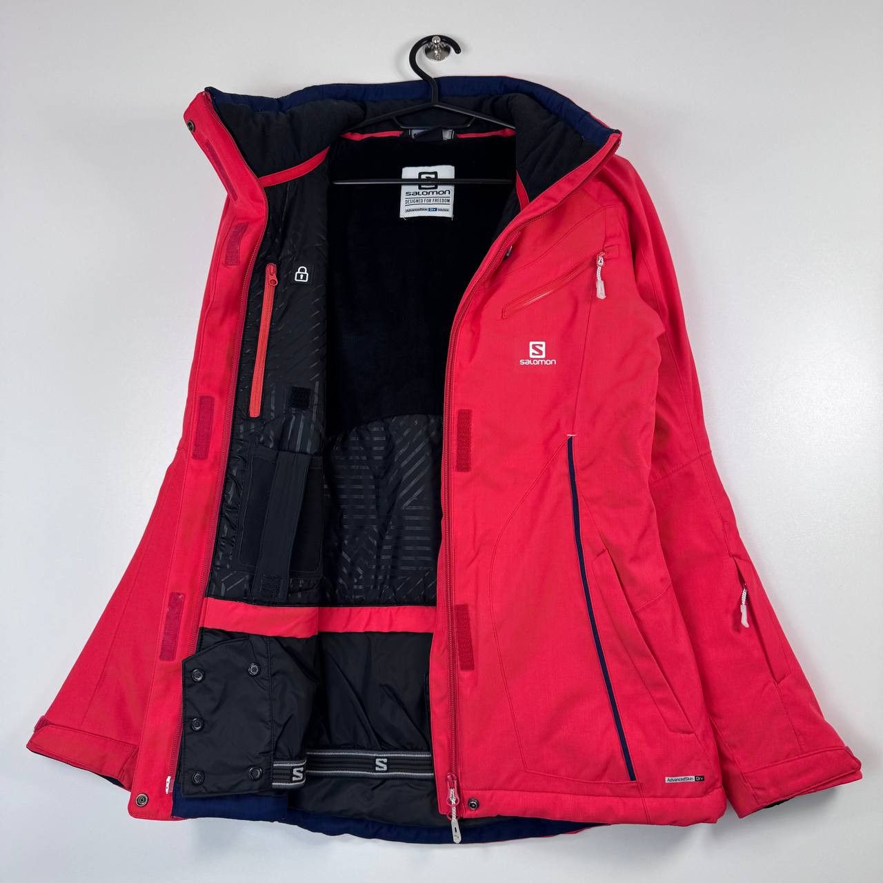 Salomon Salomon Ski Jacket Womens Red Hooded Waterproof Size S Size S / US 4 / IT 40 - 5 Thumbnail