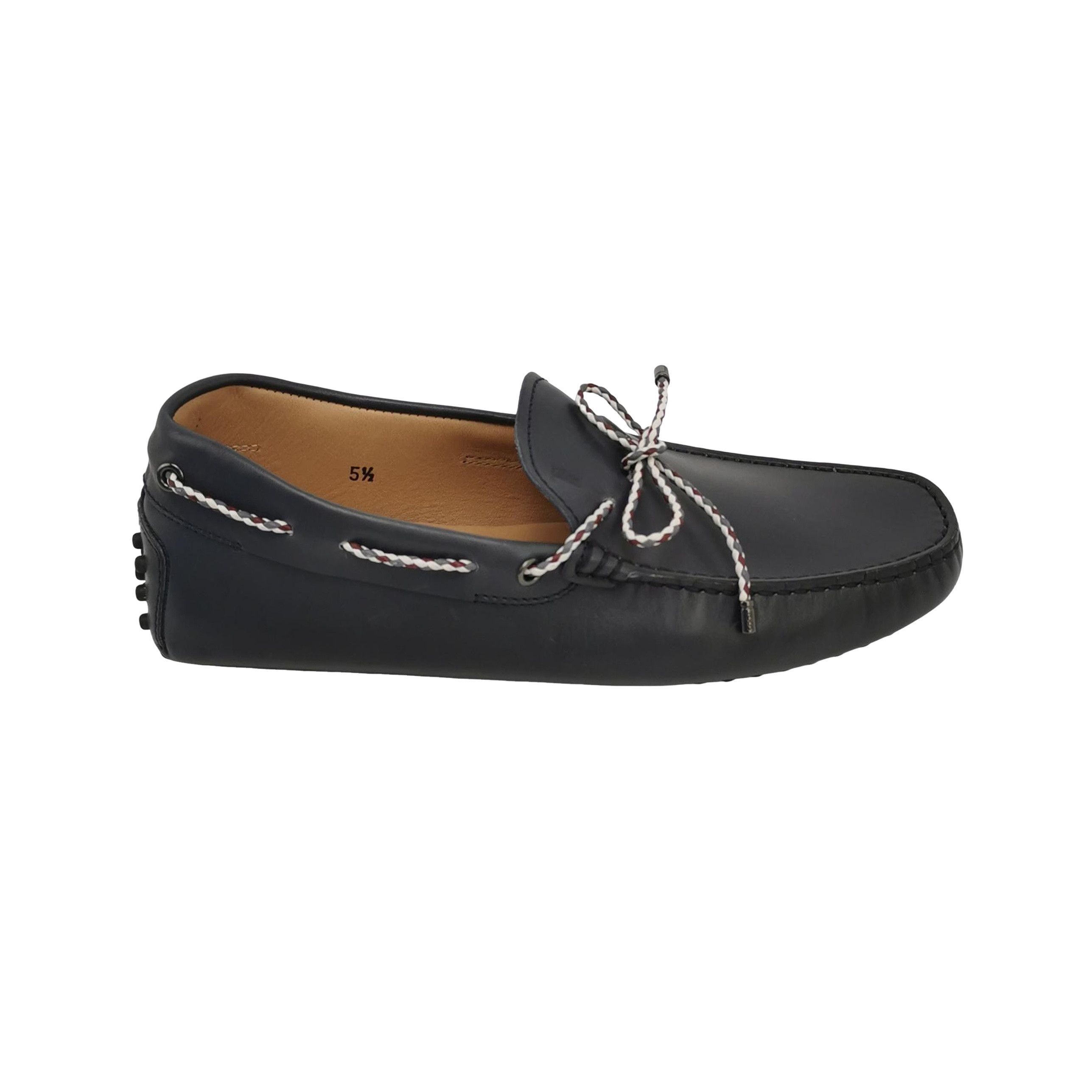 Tod's Tod's Blue Leather Bow Driving Shoes Size 5.5 Size US 6 / EU 39 - 1 Thumbnail