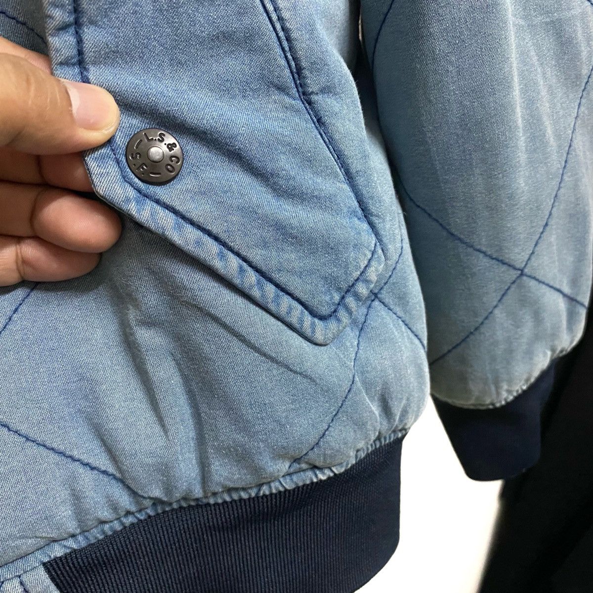 Levi's Rare LEVIS Reversible Fleece Sherpa Jacket indigo vintage Size US M / EU 48-50 / 2 - 4 Thumbnail