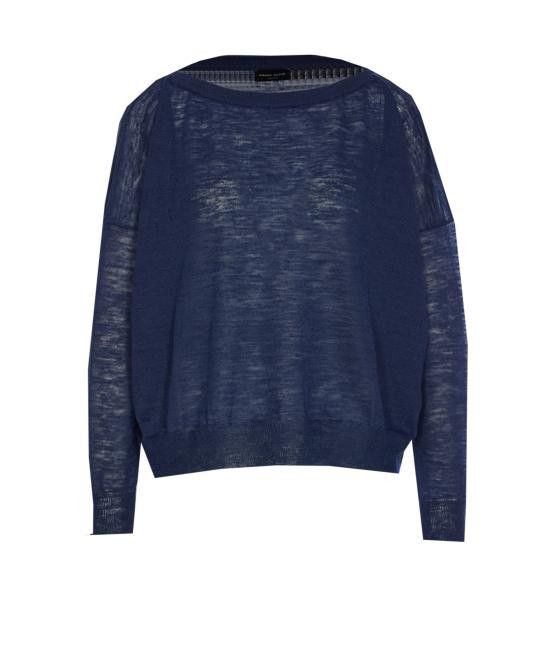 Roberto Collina ROBERTO COLLINA Women Sweater B19006 B1910 Blue Size M / US 6-8 / IT 42-44 - 1 Thumbnail