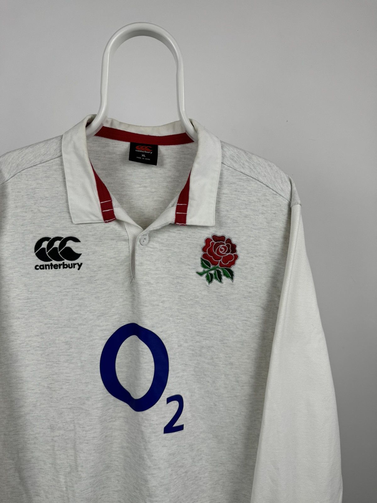 Canterbury of New Zealand × Vintage Canterbury England National Team Rugby Long Sleeve Shirt Size US XL / EU 56 / 4 - 2 Thumbnail