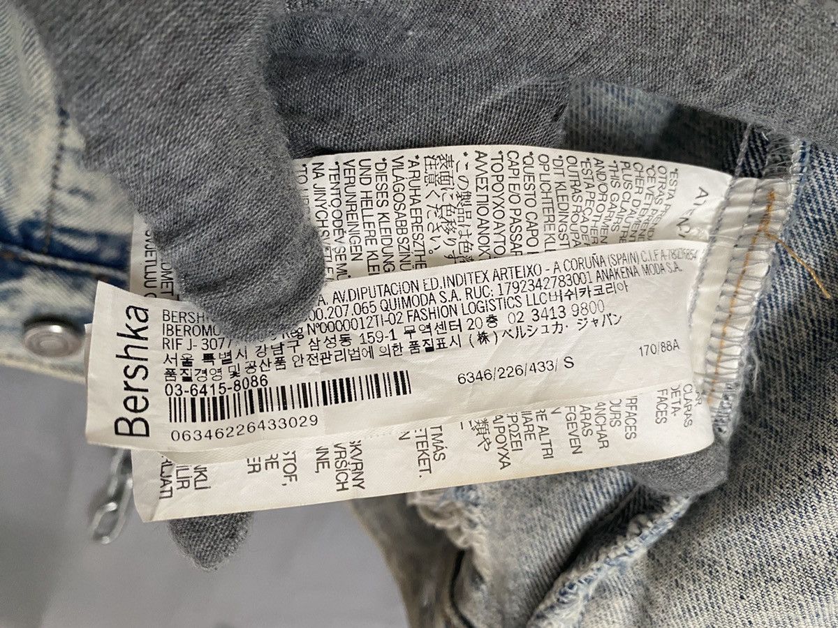 Bershka Vintage Distressed Trash Berska Denim Jacket like Amiri Size US M / EU 48-50 / 2 - 14 Thumbnail