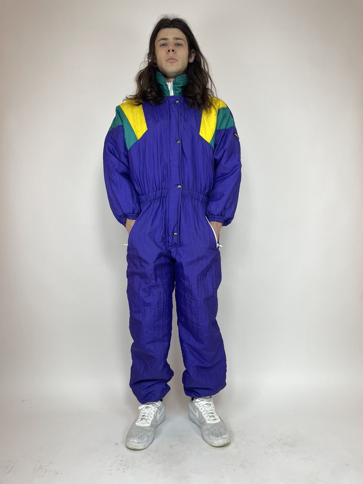 Vintage VINTAGE SKI suit snow ALPIAZ jumpsuit Multicolour 90s size S Size US 31 - 6 Thumbnail