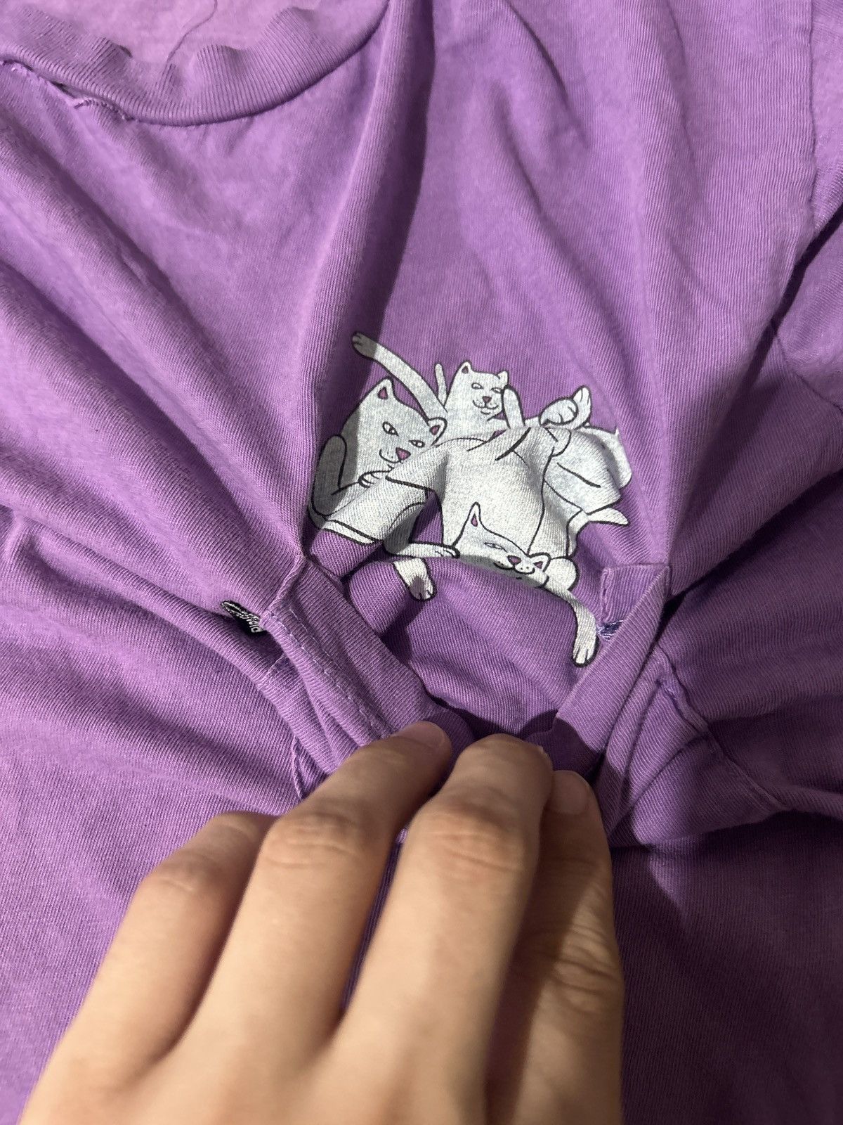 RIPNDIP RipNDip Cats Purple Tee Shirt Size US M / EU 48-50 / 2 - 3 Thumbnail