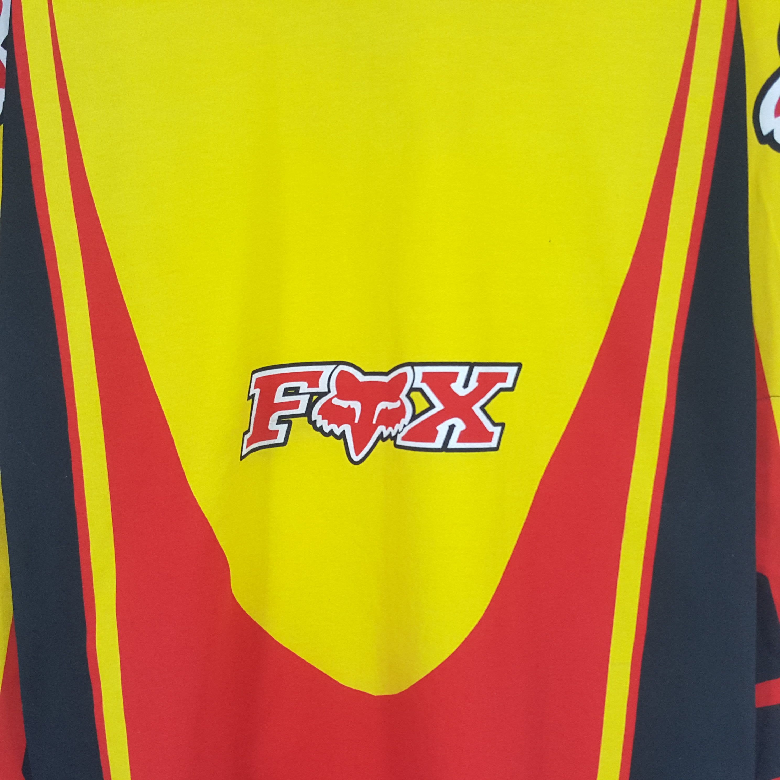 Fox Racing × Vintage Vintage Fox Racing Sport Motocross Tshirt Size US L / EU 52-54 / 3 - 4 Thumbnail