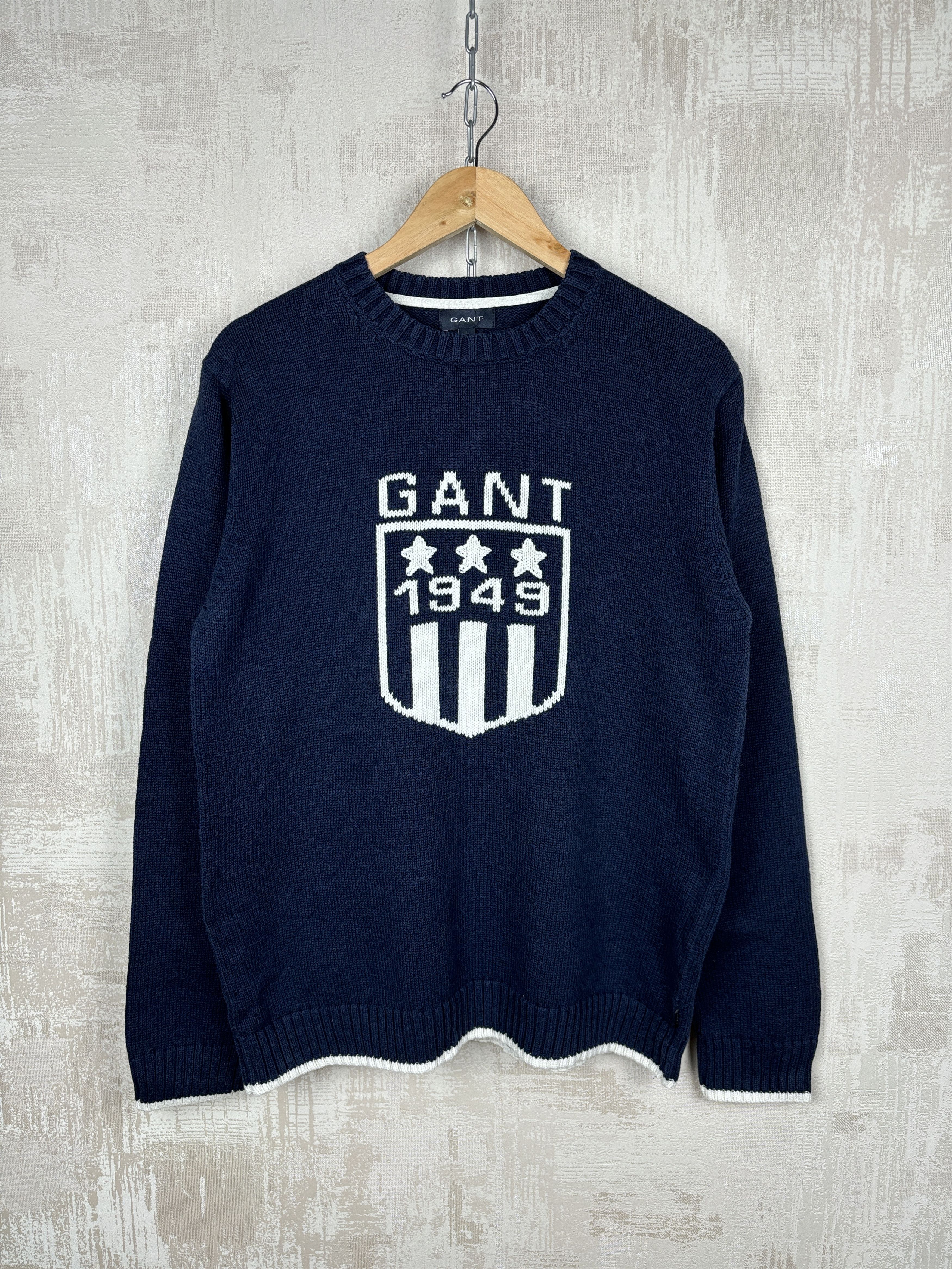 Gant × Vintage Gant Vintage Big Logo Knit Sweater Size US L / EU 52-54 / 3 - 1 Thumbnail