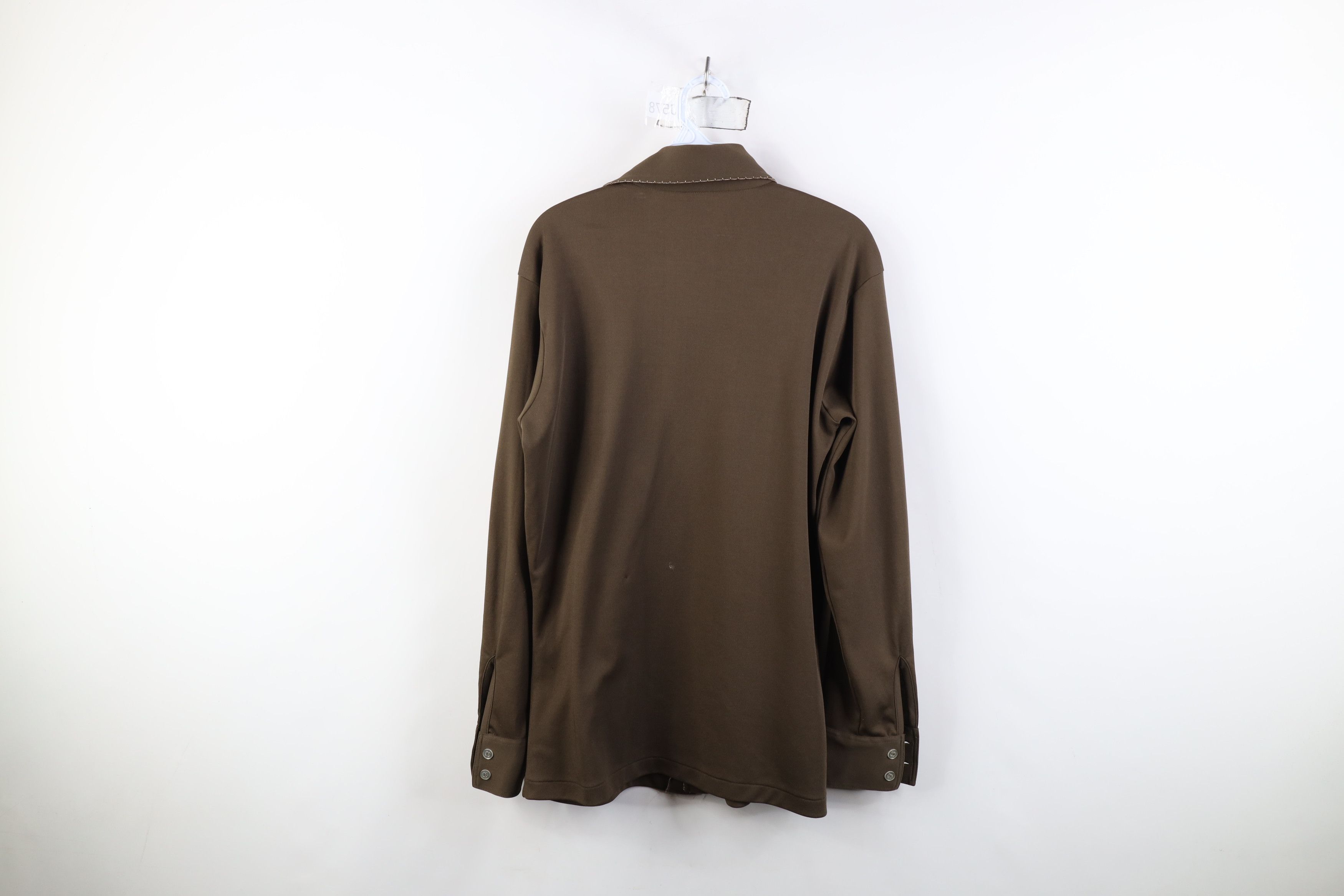 Vintage Vintage 70s Rockabilly Cowboy Knit Collared Button Shirt Size US M / EU 48-50 / 2 - 14 Thumbnail