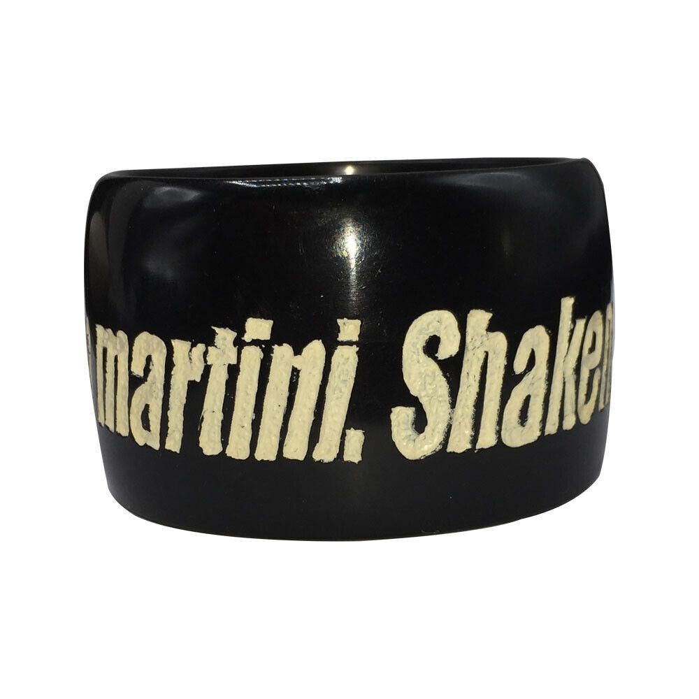 Designer Jessica Kagan Cushman Black Resin Bangle Vodka Martini Size ONE SIZE - 2 Thumbnail