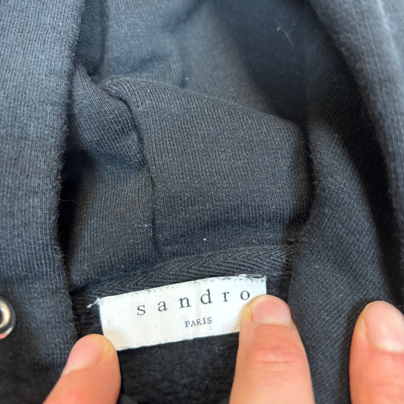 Sandro Sandro Paris Embroidered Logo Hoodie Women's XL Quiet Luxury Size XL / US 12-14 / IT 48-50 - 4 Thumbnail