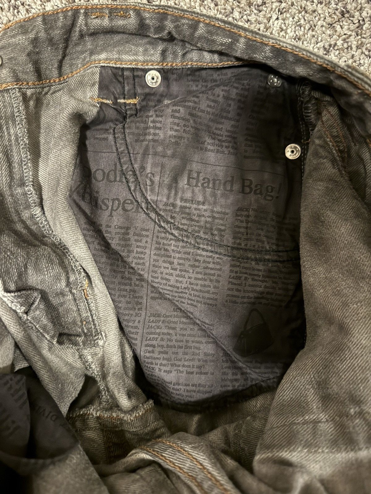 John Galliano Grey John Galliano G Denim Size US 30 / EU 46 - 3 Thumbnail
