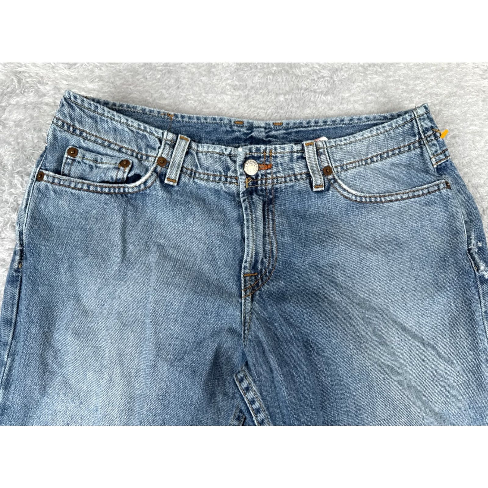 Lucky Brand VINTAGE Lucky Brand Jeans Women 8 Blue Denim Cropped 29x24 Casual Classic 5-Pocket Womens Size 30" / US 8 / IT 44 - 4 Thumbnail