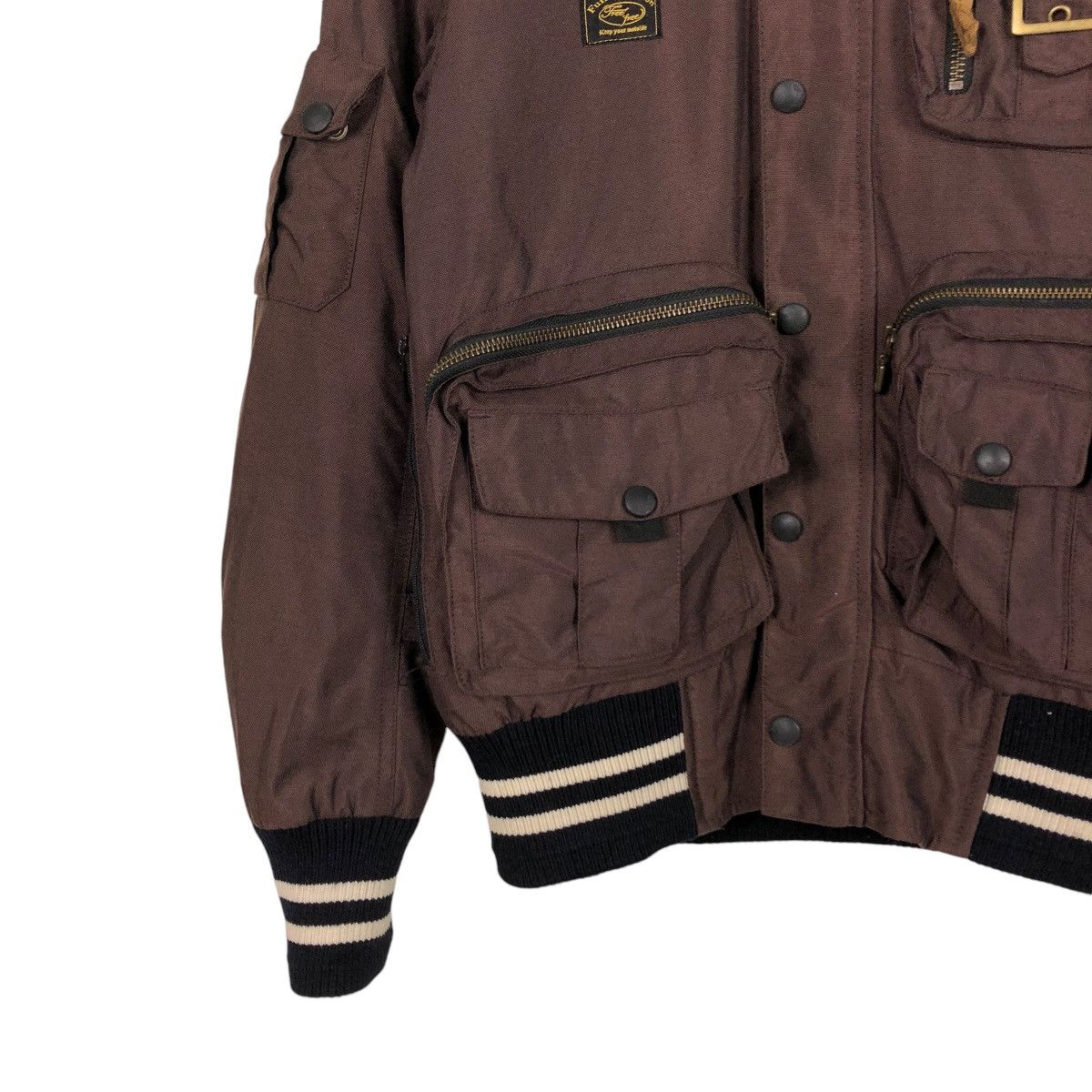 Vintage 🔥VINTAGE BIKER BOMBER JACKET FUN & FUNCTION FUR HOODIE Size US M / EU 48-50 / 2 - 6 Thumbnail