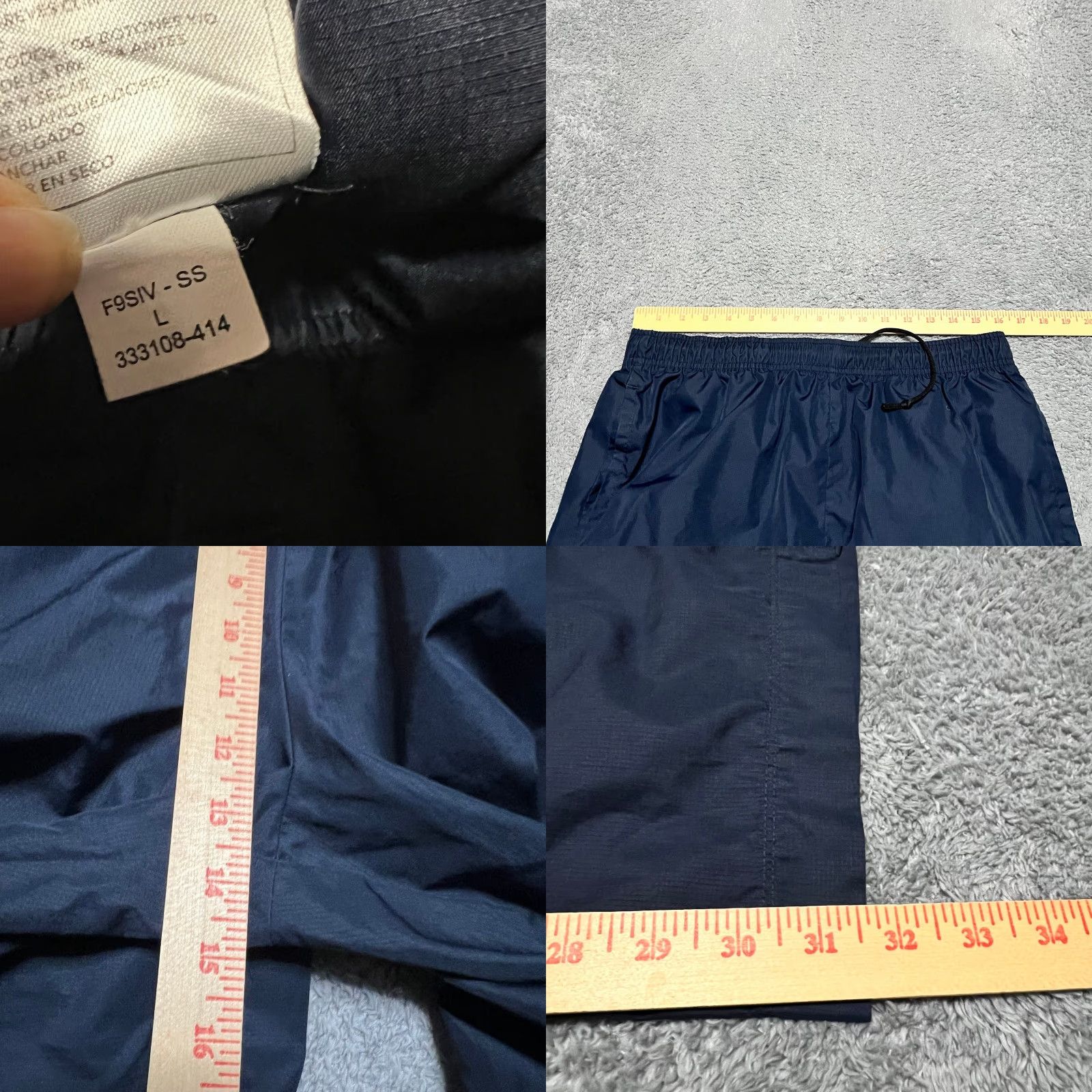 Nike Nike Golf Pants Mens Large Navy Blue Fit Storm Straight Ankle Snap Windbreaker Size US 33 - 8 Thumbnail